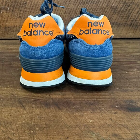 New Balance 574 Blue Orange Women's 9 Men's 7.5 - Picture 3 of 11